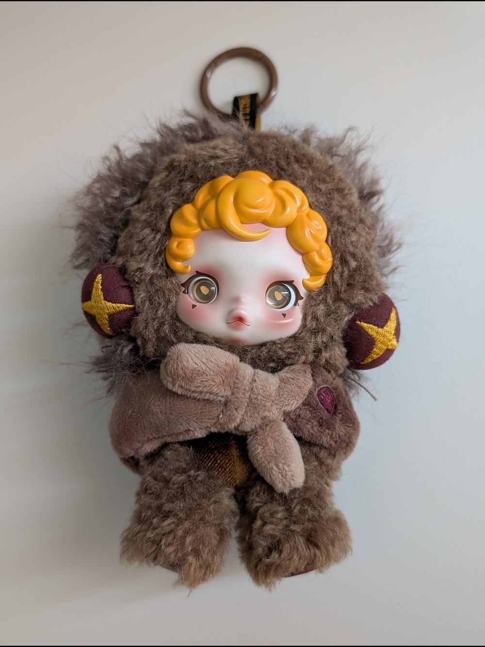 Pop Mart Skullpanda You Found You Me Sneaky Chestnut Plush Doll Pendant